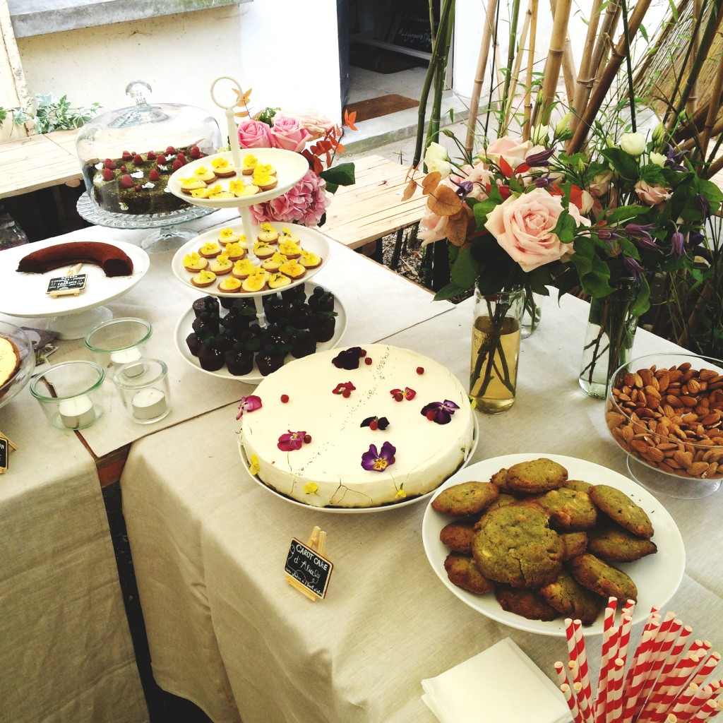 Le buffet digne d'un jardin de fées...