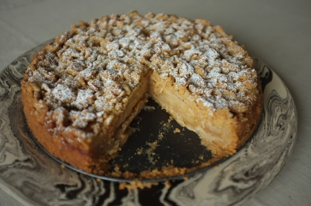 Le généreux gâteau sans gluten aux pommes