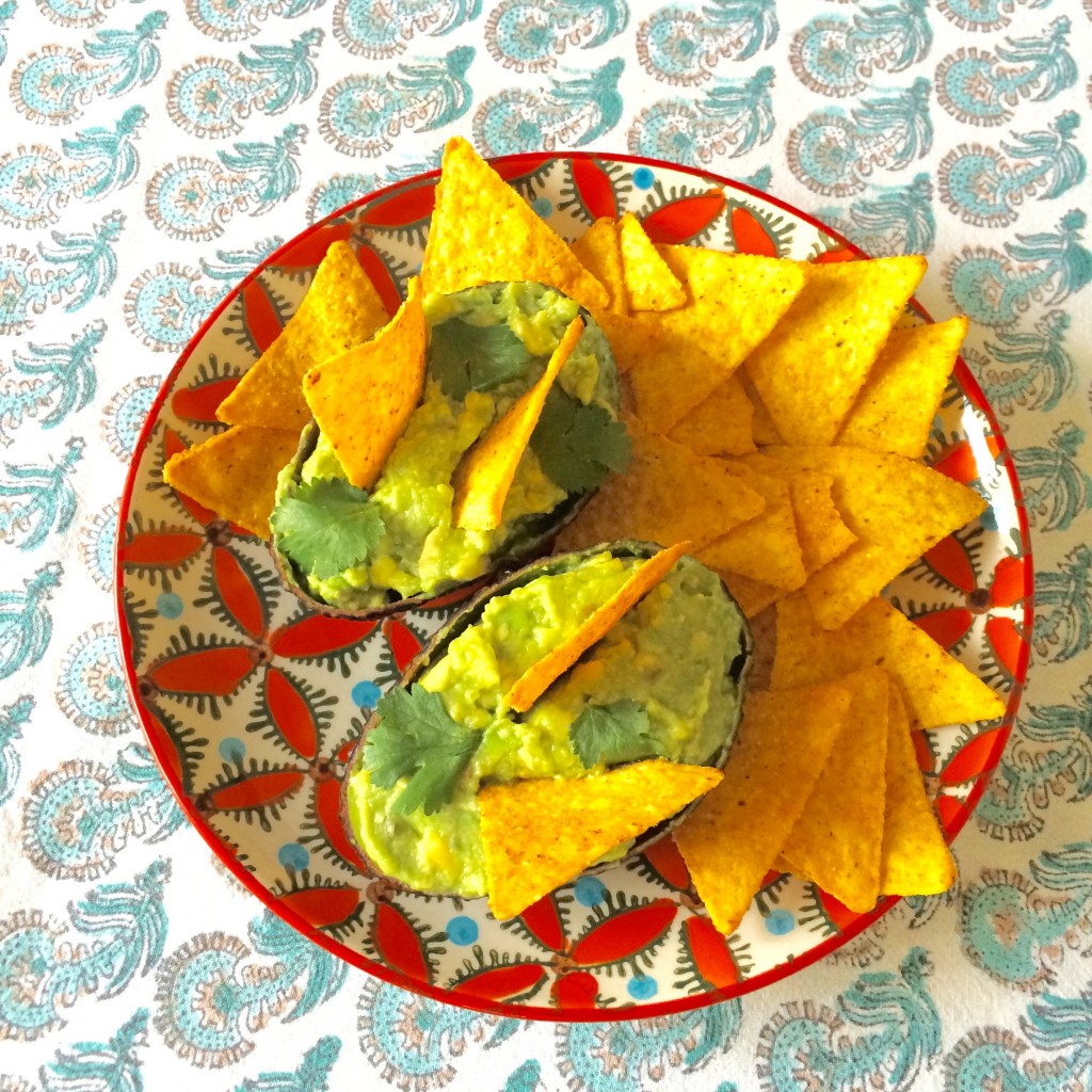 Les tortillas Chili de Jardin Bio pour accompagner notre guacamole...autant être honnête, entre William et moi, le paquet entier y passe...