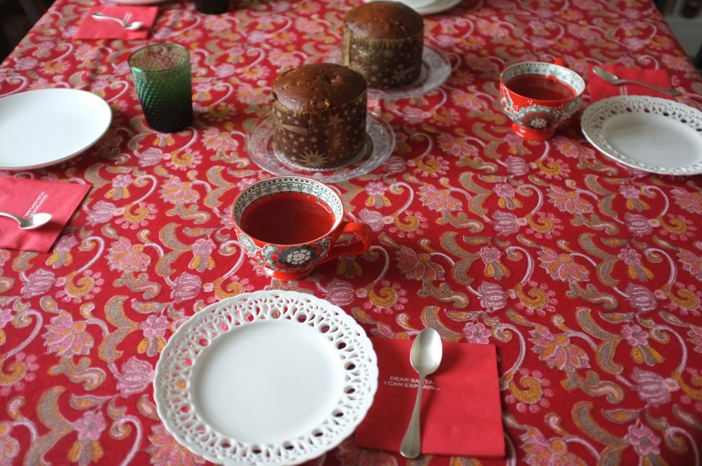 Ma table du goûter de dimanche, l'esprit de Noël est là!