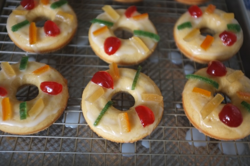 Les donuts des Rois sans gluten en préparation...