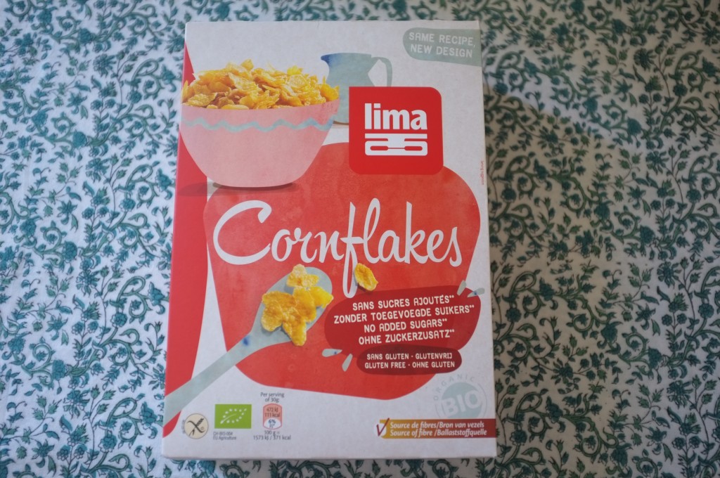 Les cornflakes Lima, certifiés sans gluten et sans sucre ajouté. 