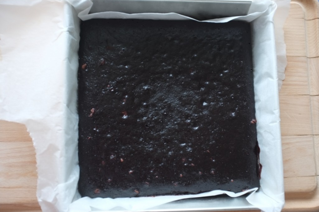 Le brownie des copines sans gluten à la sortie du four.