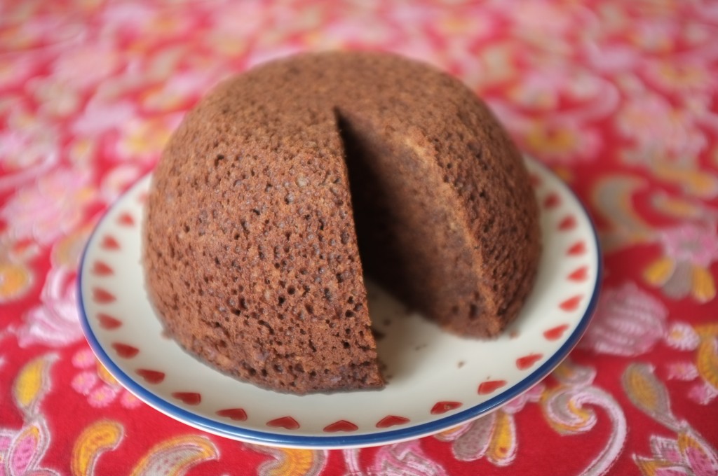 Le pouding sans gluten au chocolat épicé est extrêment moelleux.