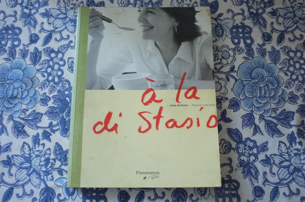 le livre de la cuisinière québéquoise José Di Stasio, édition Flamarion Quebec