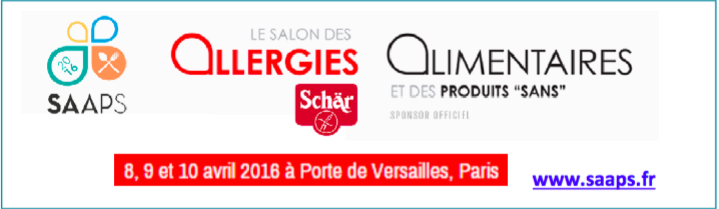 Le logo du Salon des Allergies et des Produits Sans