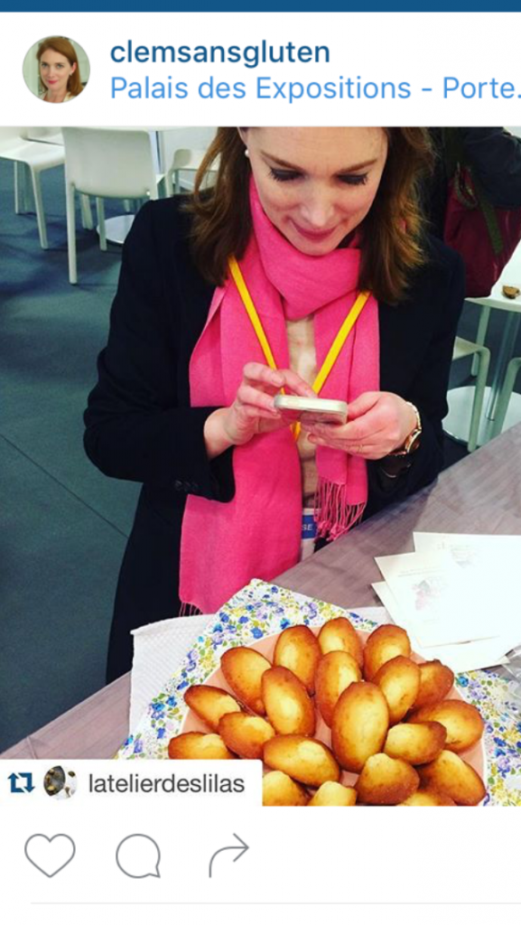 EN train de photographier les madeleines de l'Atelier des Lilas...