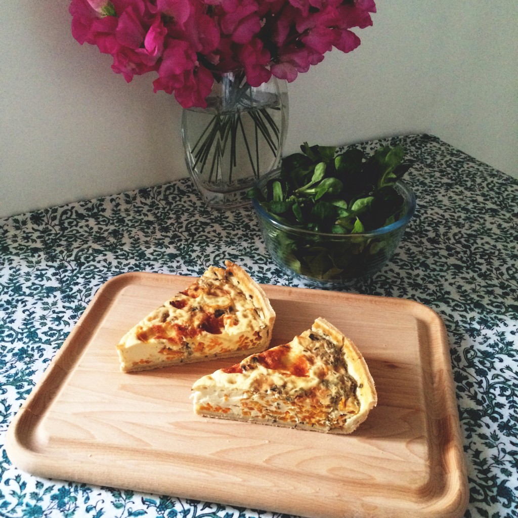 Les quiches de l'Atelier des Lilas que je rapportais en take-away pour le diner...