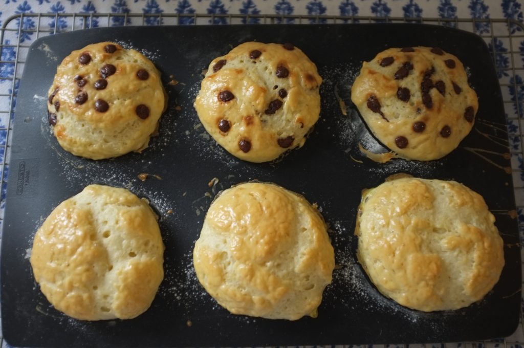 Mes petites brioche sans gluten à la sortie du four