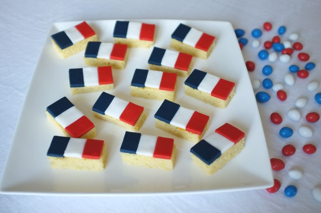 Les petits gâteaux aux couleurs de la France pour soutenir dimanche l'équipe de France au match de foot ou célébrer le 14 Juillet 