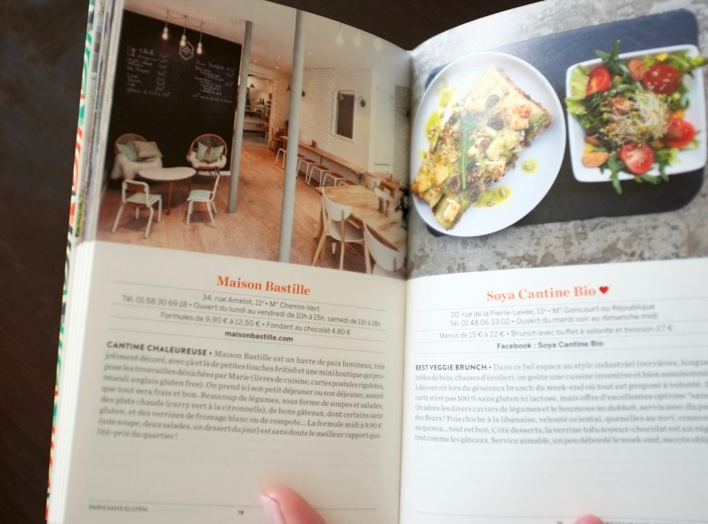 Le livre " Paris sans gluten" de Soraya Aouidad est plein de photo et d'anecdotes.