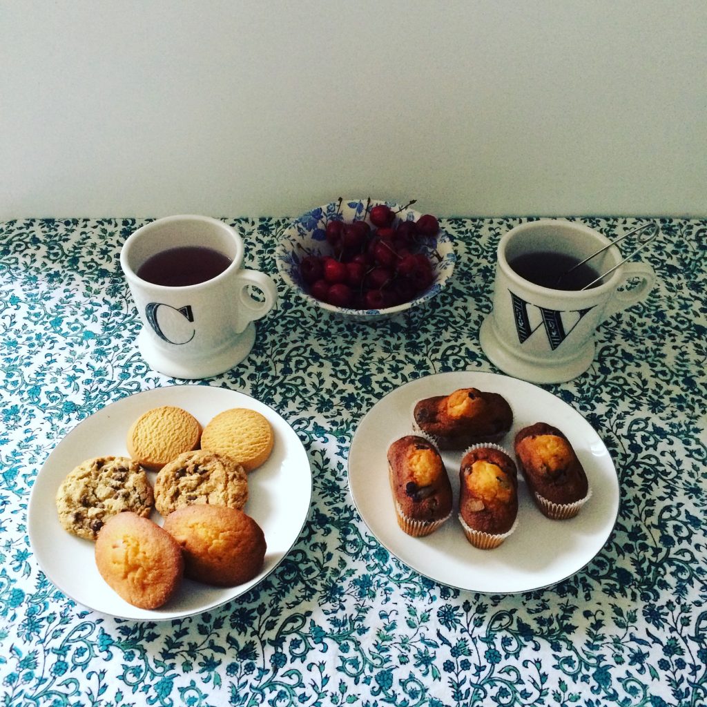 Une photo de mon compte instagram sur notre goûter avec les cookies et autres douceurs sans gluten.