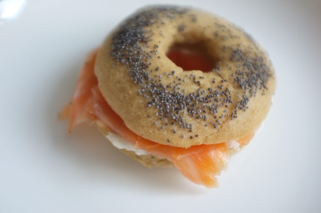 Une petite merveille de bagel sans gluten, d'une belle couleur avec une mie gonflé et bien tendre