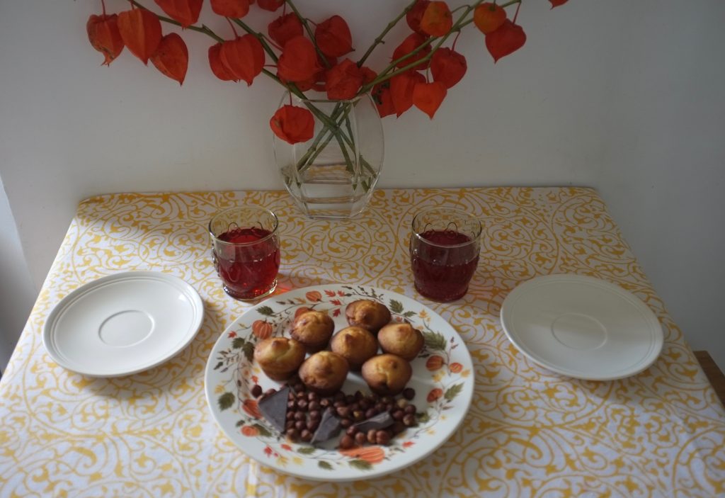 Les moelleux coeur de noisette pour le gouter d'octobre