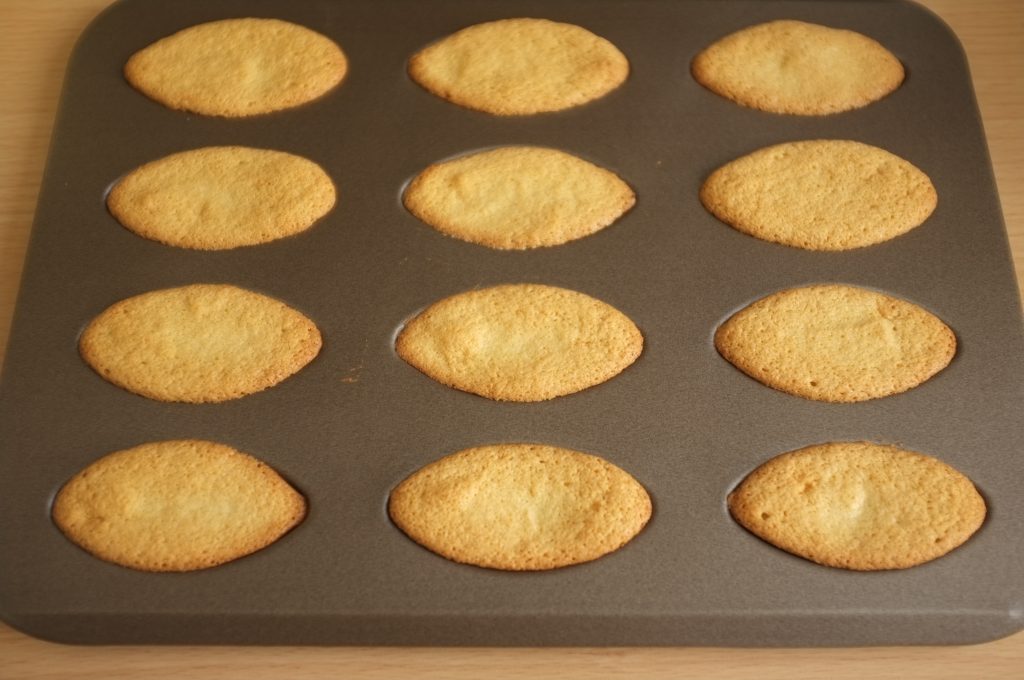 Les petites barquettes sans gluten à la sortie du four.