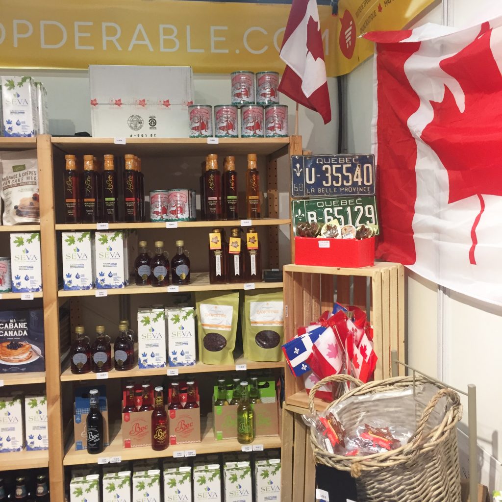 Le stand des Quebeqois  "Le bon sirop d'érable.com"